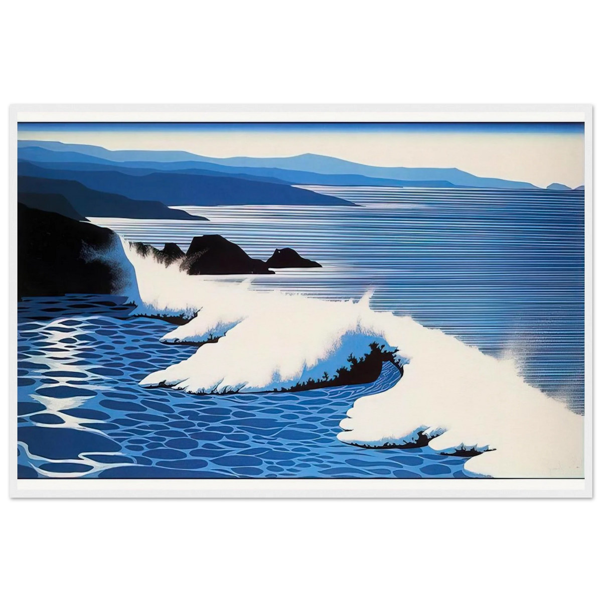The Wave Framed Poster | Eyvind Earle Framed Prints Wall Art | Eyvind Earle Prints