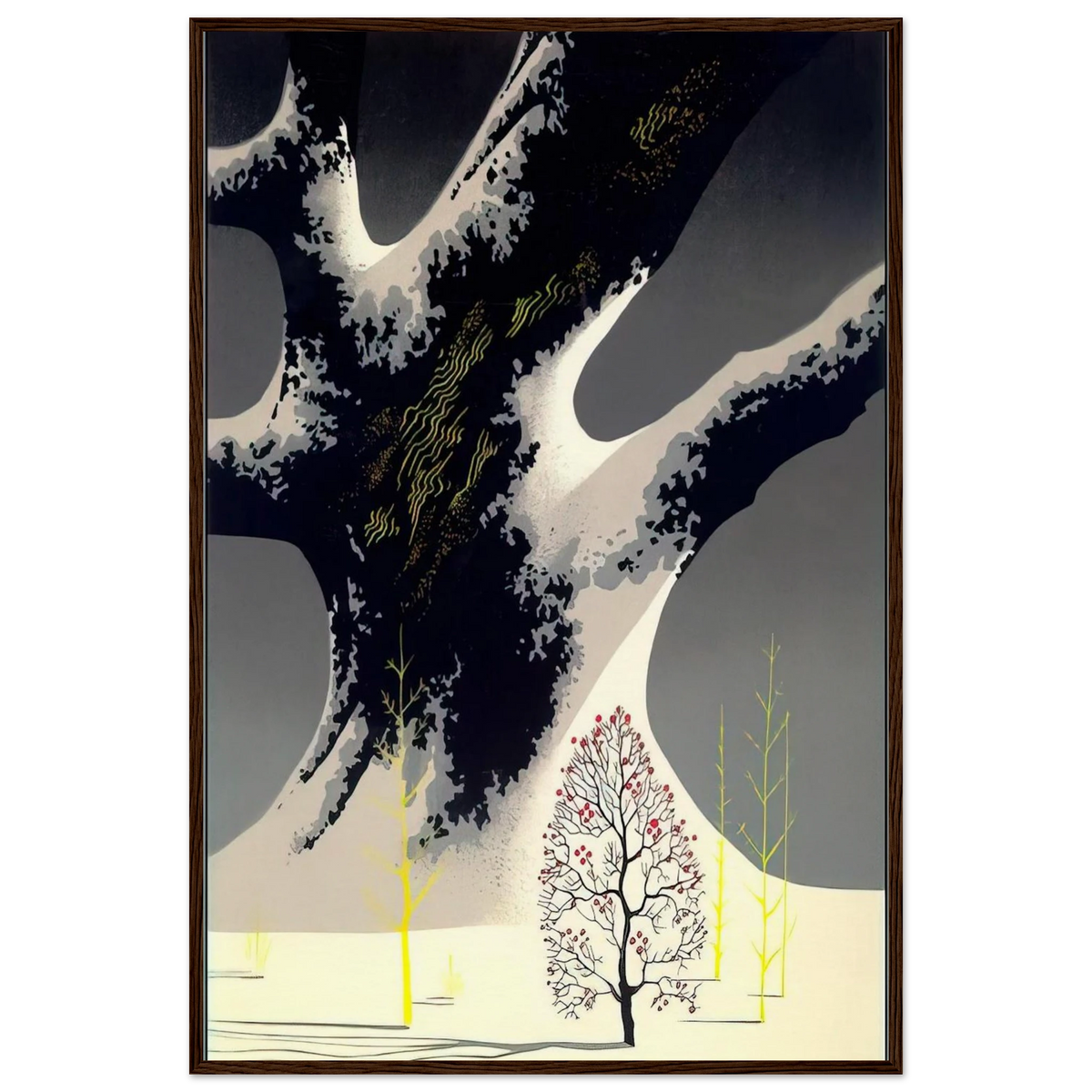 Winter Oak Framed Poster | Eyvind Earle Framed Prints Wall Art | Eyvind Earle Prints