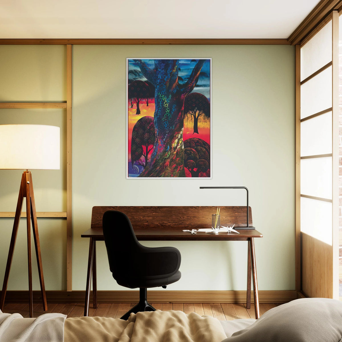 Fire Magic Framed Poster | Eyvind Earle Framed Prints Wall Art | Eyvind Earle Prints