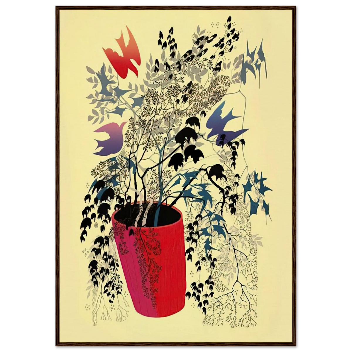 Red Barrell Framed Poster | Eyvind Earle Framed Prints Wall Art | Eyvind Earle Prints