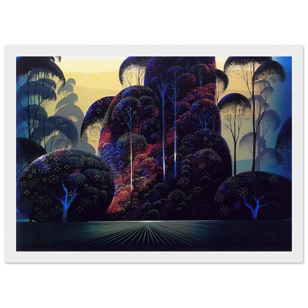 Mendocino Framed Poster | Eyvind Earle Framed Prints Wall Art | Eyvind Earle Prints