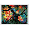 Waves of Golden Fire Framed Poster | Eyvind Earle Framed Prints Wall Art | Eyvind Earle Prints