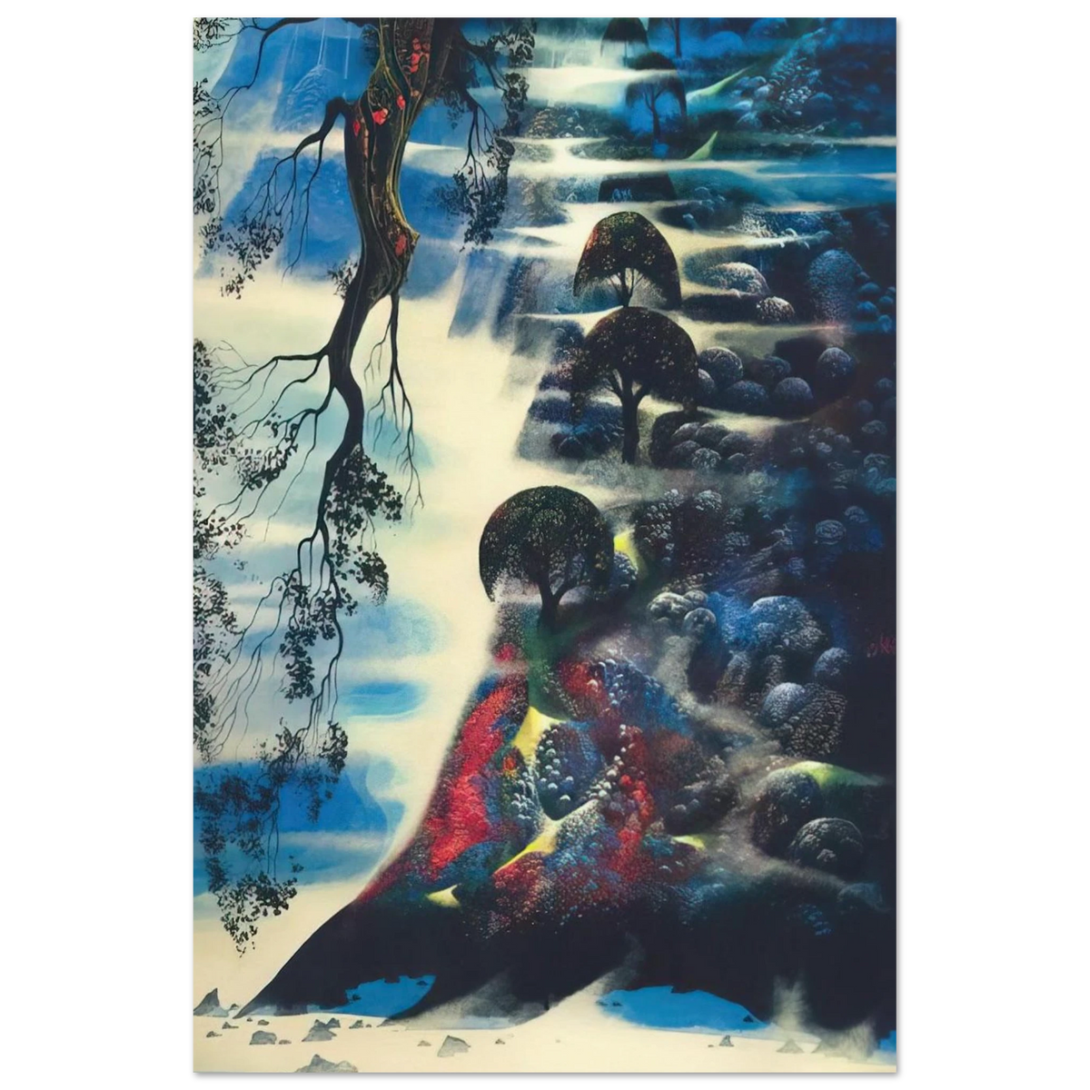 Summer Morning Mist Poster | Eyvind Earle Poster | Eyvind Earle Prints