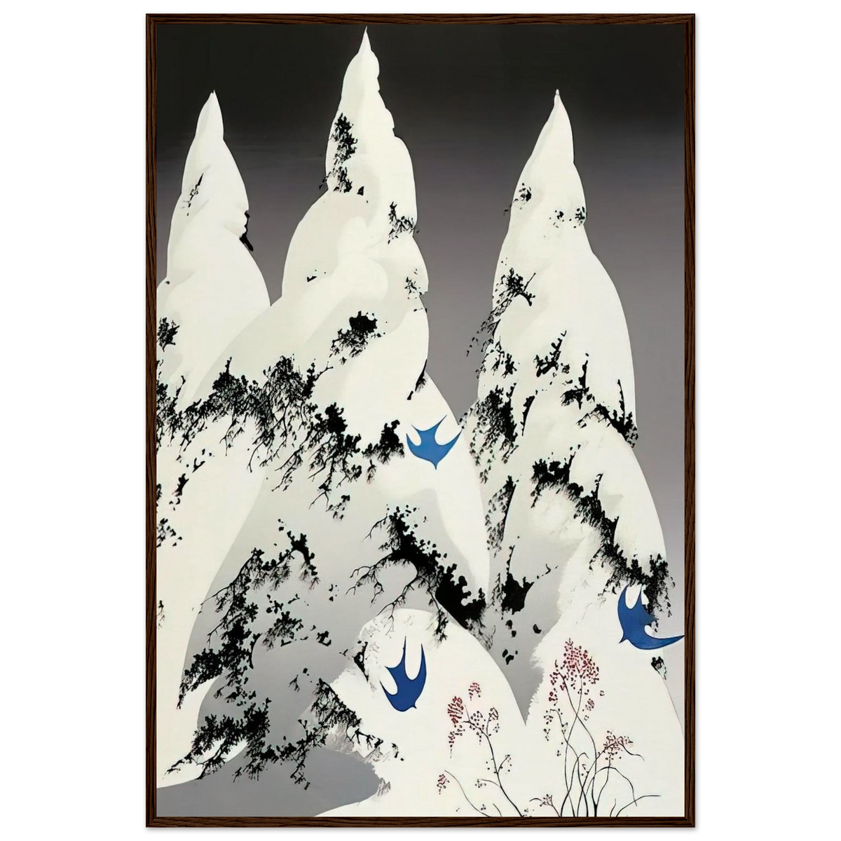 Winter Pine Framed Poster | Eyvind Earle Framed Prints Wall Art | Eyvind Earle Prints