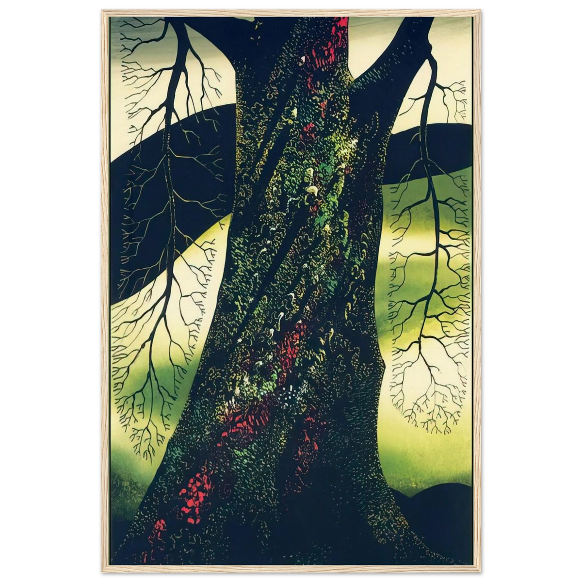 Oak Tree Framed Poster | Eyvind Earle Framed Prints Wall Art | Eyvind Earle Prints