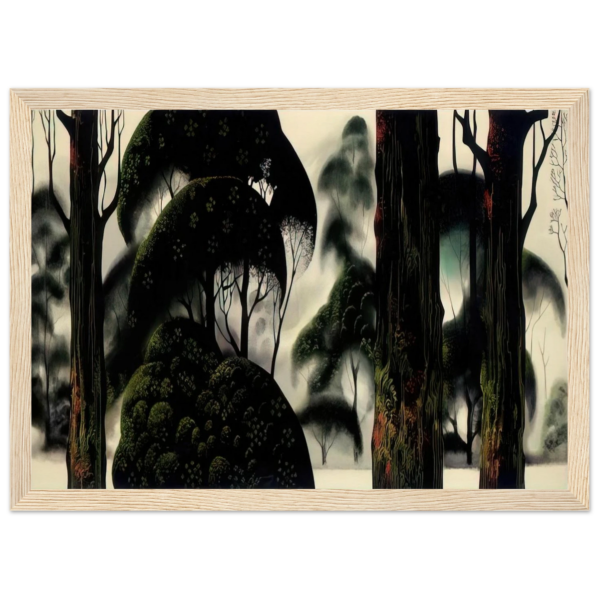 Forest Magic Framed Poster | Eyvind Earle Framed Prints Wall Art | Eyvind Earle Prints