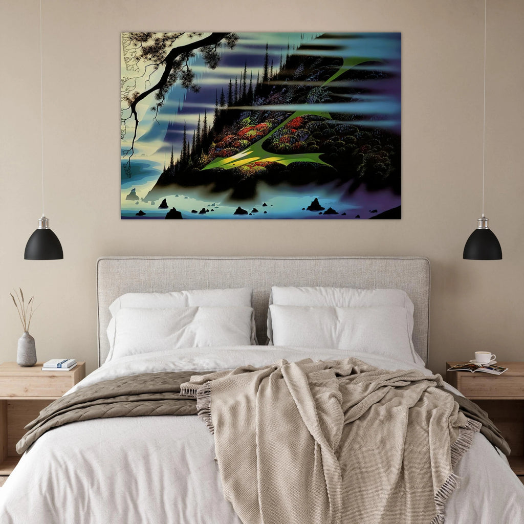 Pasture Through the Fog Poster | Eyvind Earle Poster | Eyvind Earle Prints