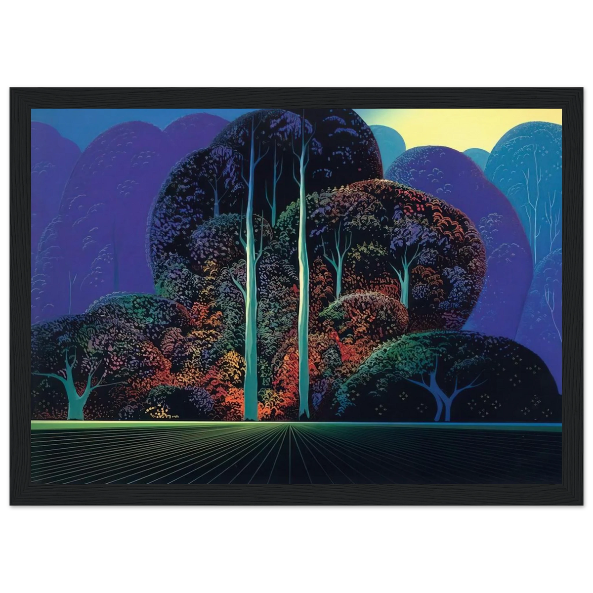 Softening Shades of Twilight Framed Poster | Eyvind Earle Framed Prints Wall Art | Eyvind Earle Prints