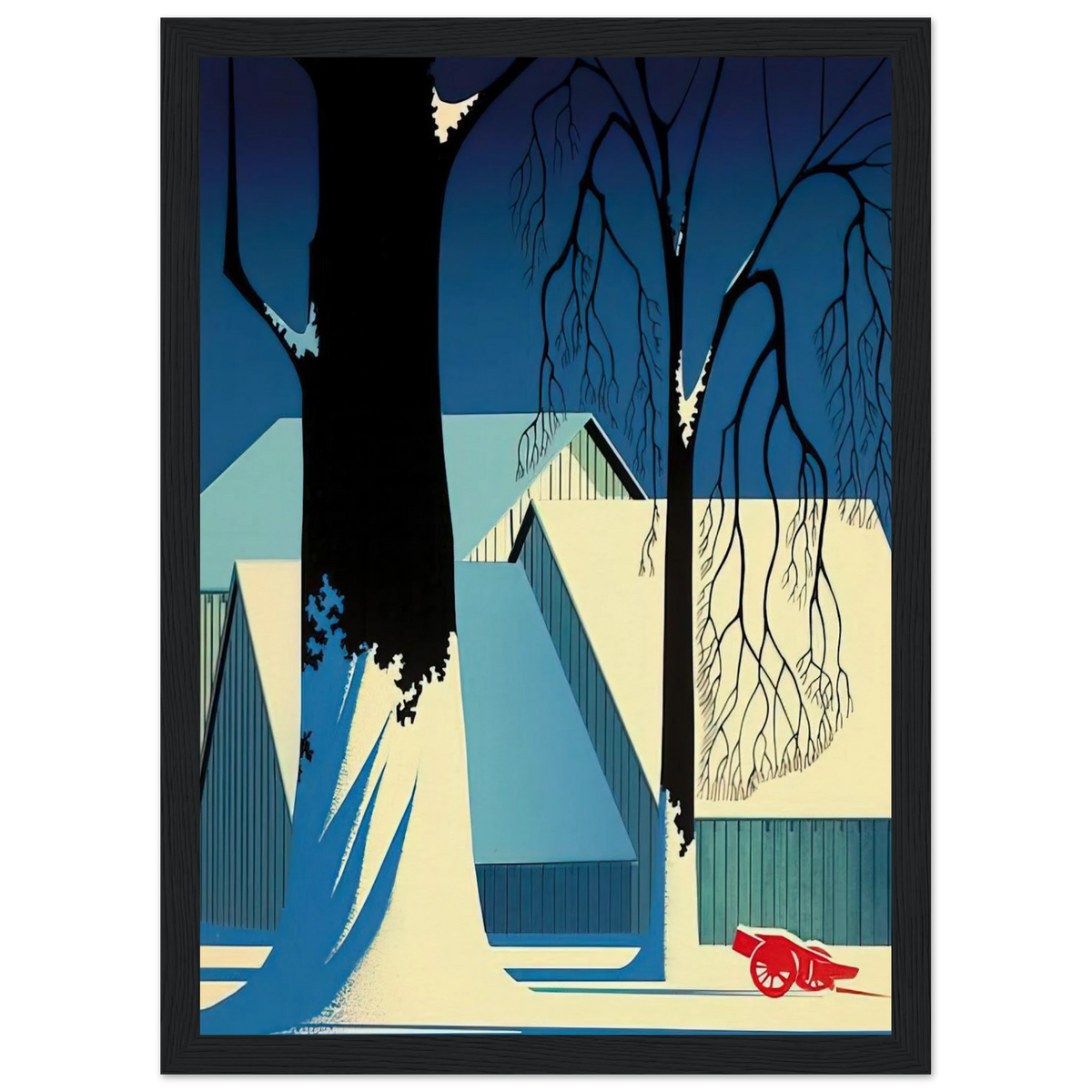 Turquoise Framed Poster | Eyvind Earle Framed Prints Wall Art | Eyvind Earle Prints
