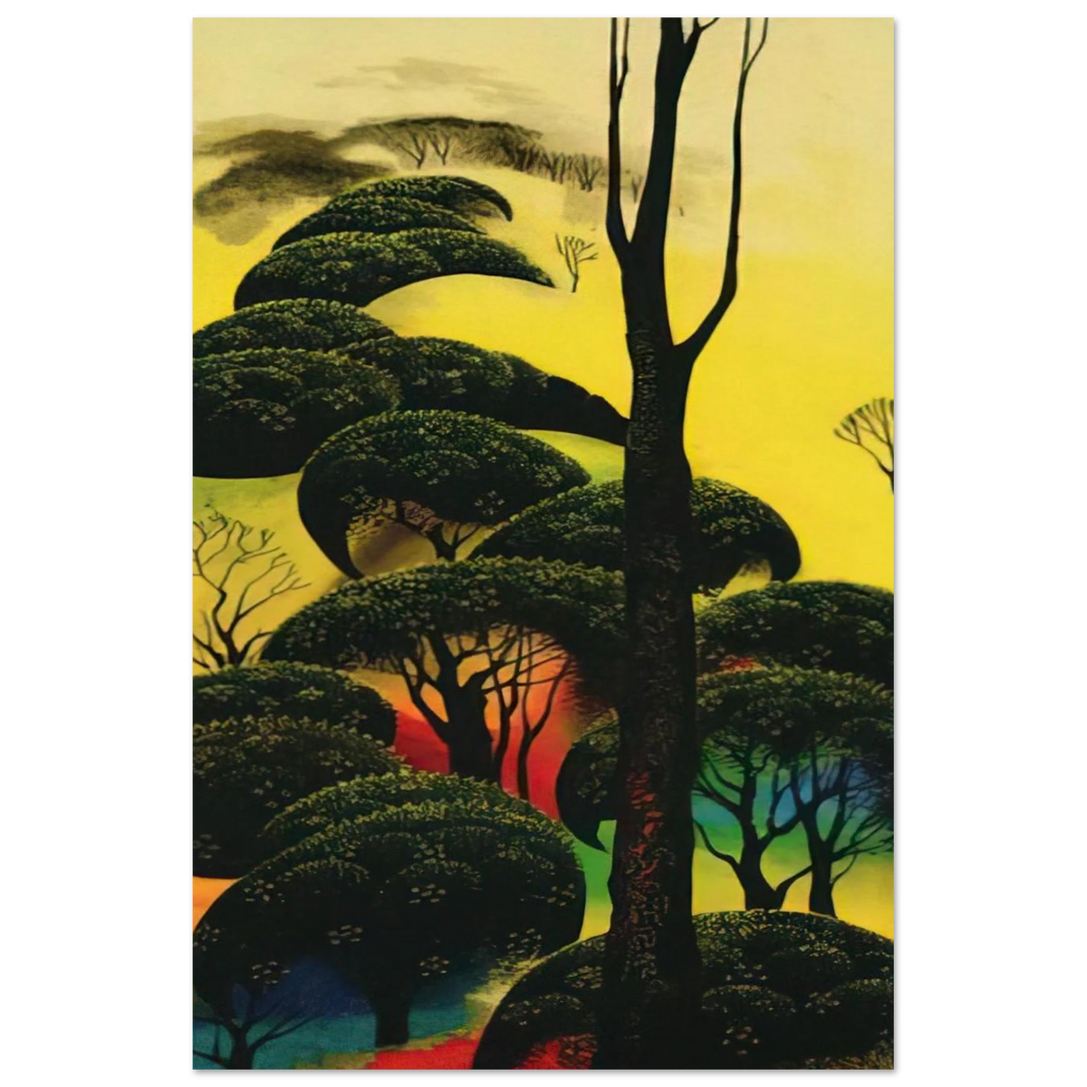 Climbing Oaks Poster | Eyvind Earle Poster | Eyvind Earle Prints