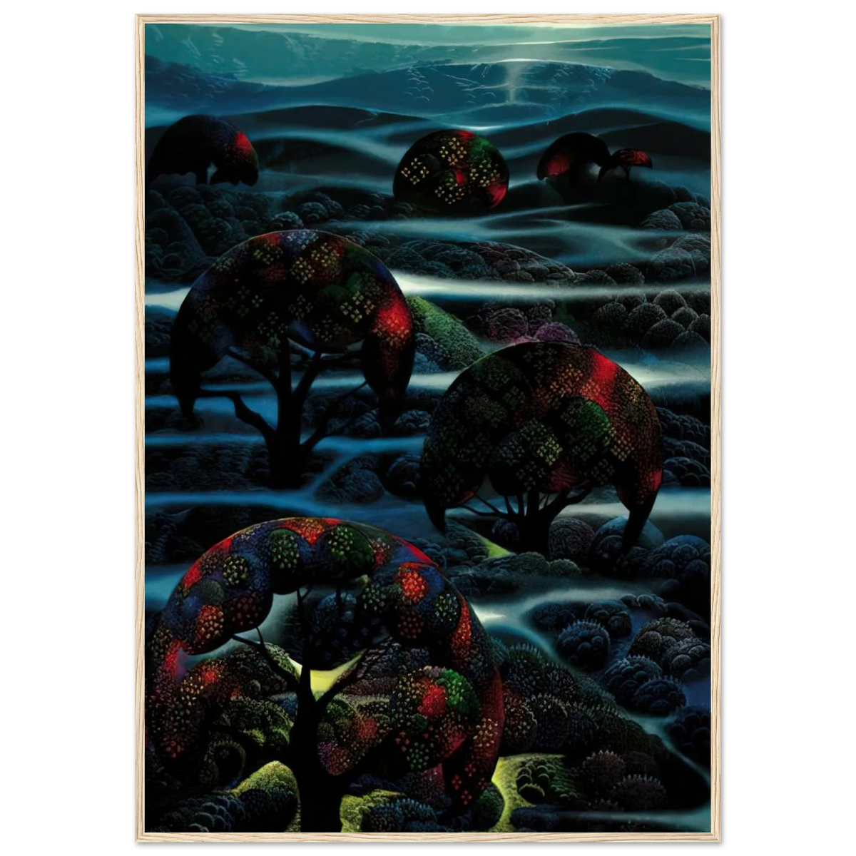 Garden of Dreams Framed Poster | Eyvind Earle Framed Prints Wall Art | Eyvind Earle Prints