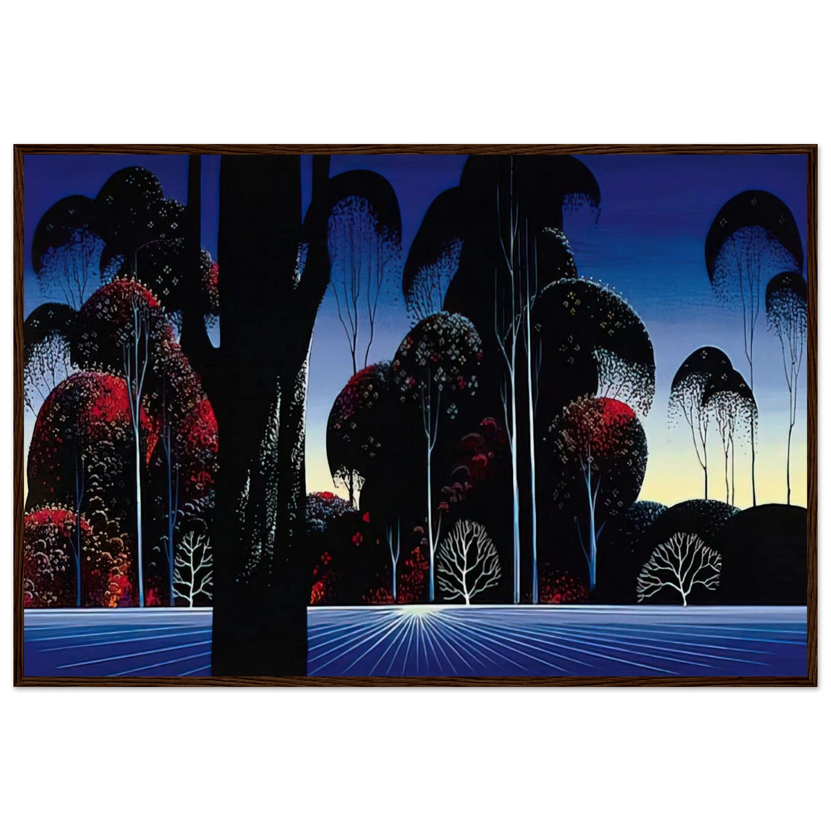 Dark Silence Framed Poster | Eyvind Earle Framed Prints Wall Art | Eyvind Earle Prints