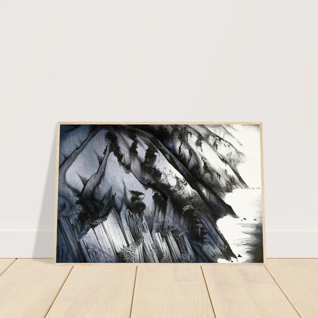 Cliffs of Darkness Framed Poster | Eyvind Earle Framed Prints Wall Art | Eyvind Earle Prints