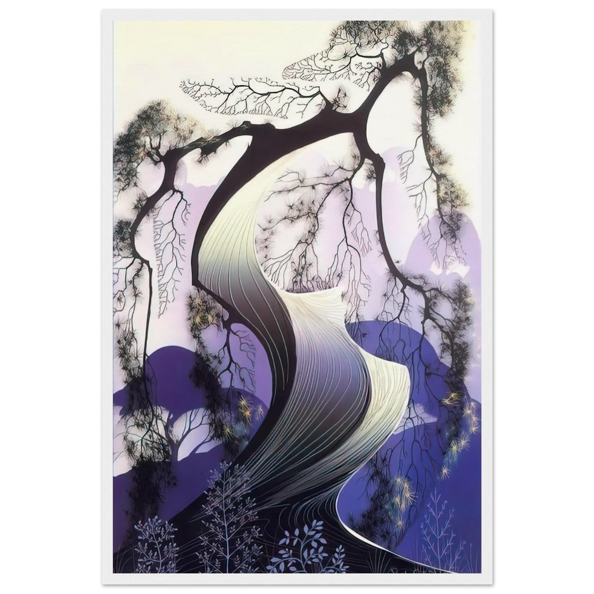 Bonsai Framed Poster | Eyvind Earle Framed Prints Wall Art | Eyvind Earle Prints