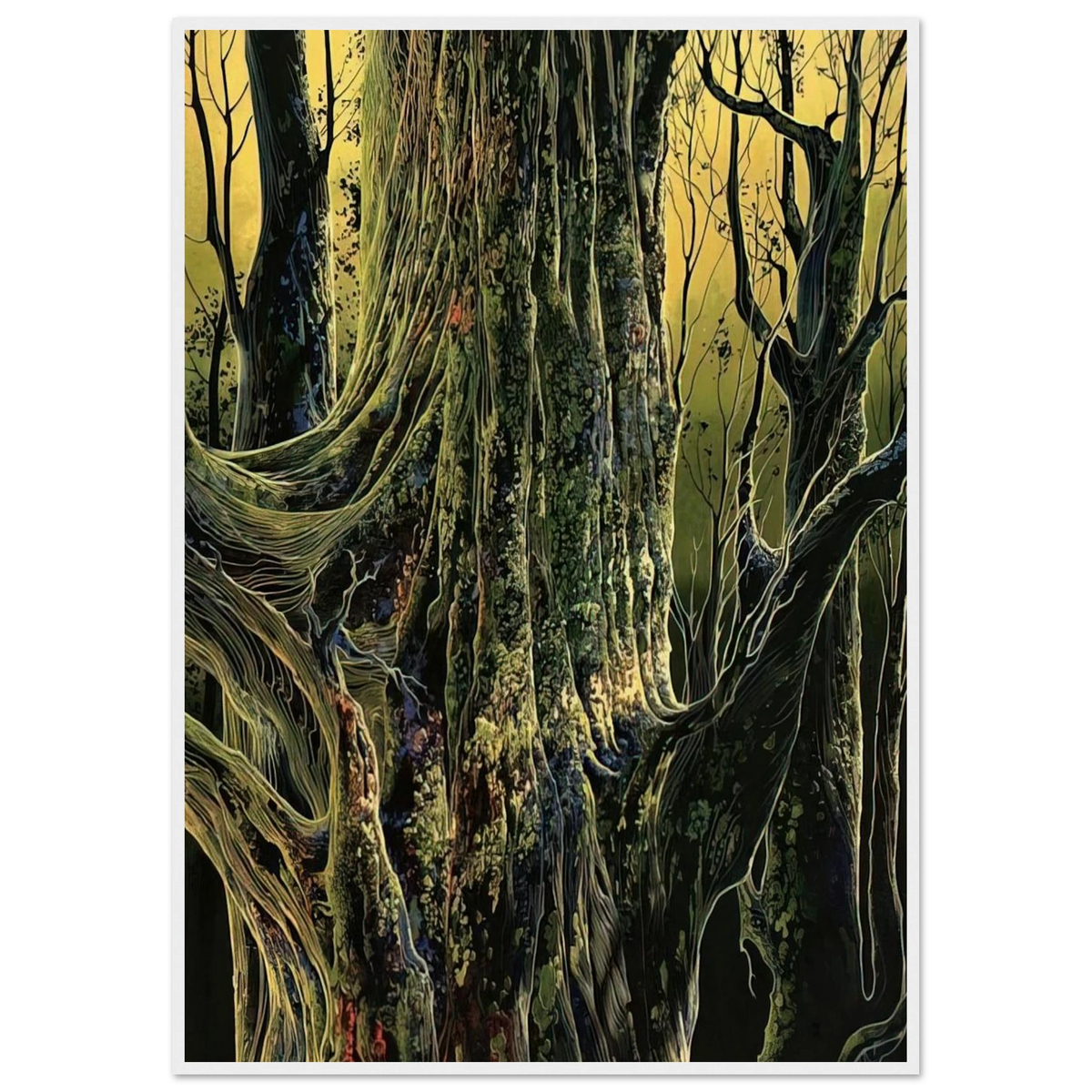 Ancient Tree Framed Poster | Eyvind Earle Framed Prints Wall Art | Eyvind Earle Prints