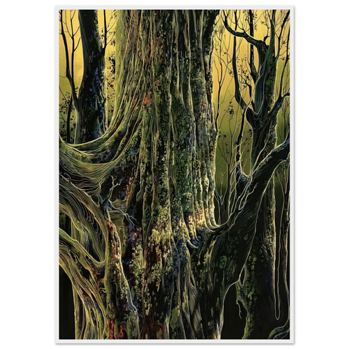 Ancient Tree Framed Poster | Eyvind Earle Framed Prints Wall Art | Eyvind Earle Prints