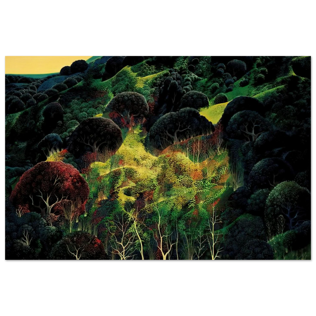 Autumn Fields Poster | Eyvind Earle Poster | Eyvind Earle Prints