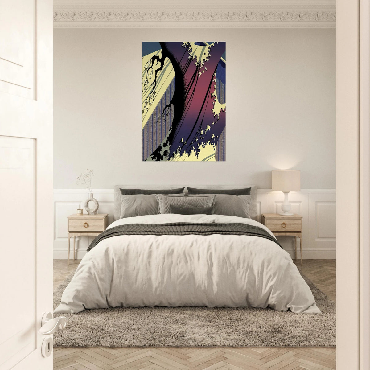 Mauve Barn Canvas | Eyvind Earle Canvas | Eyvind Earle Prints