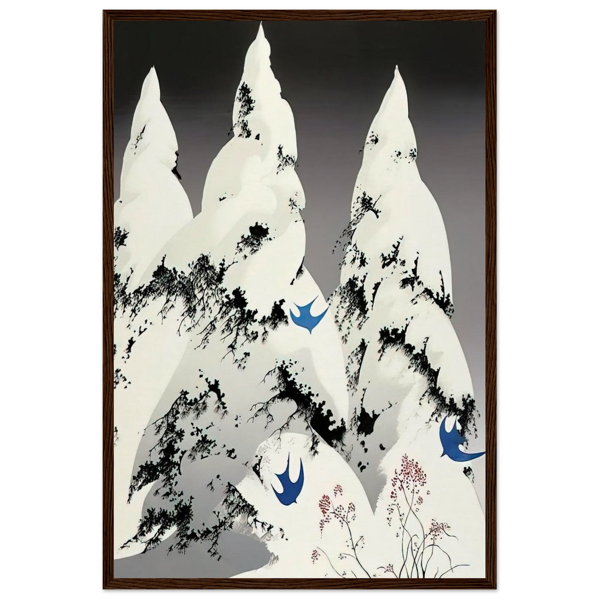 Winter Pine Framed Poster | Eyvind Earle Framed Prints Wall Art | Eyvind Earle Prints