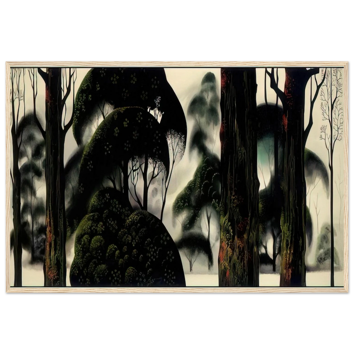 Forest Magic Framed Poster | Eyvind Earle Framed Prints Wall Art | Eyvind Earle Prints