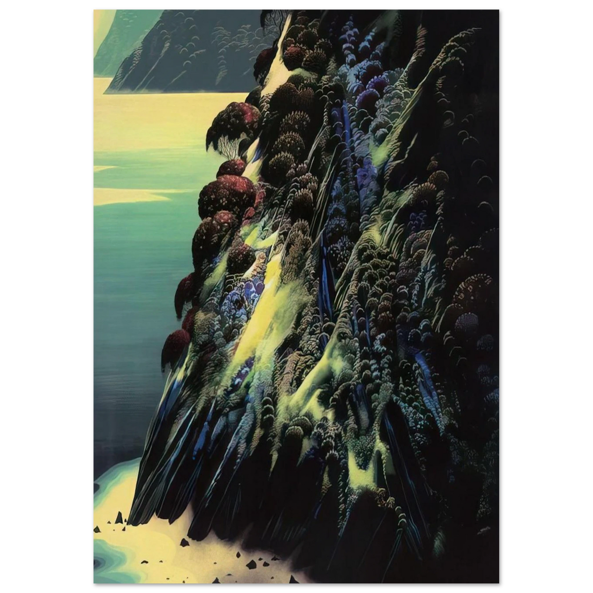 Big Sur Poem Poster | Eyvind Earle Poster | Eyvind Earle Prints