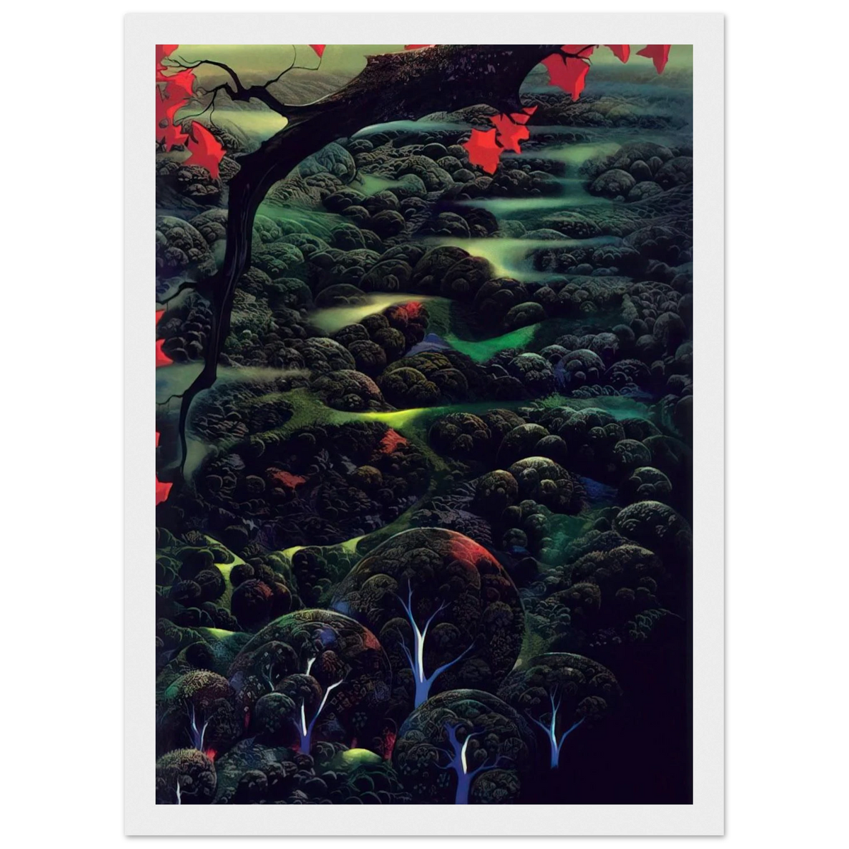 California Memories Framed Poster | Eyvind Earle Framed Prints Wall Art | Eyvind Earle Prints