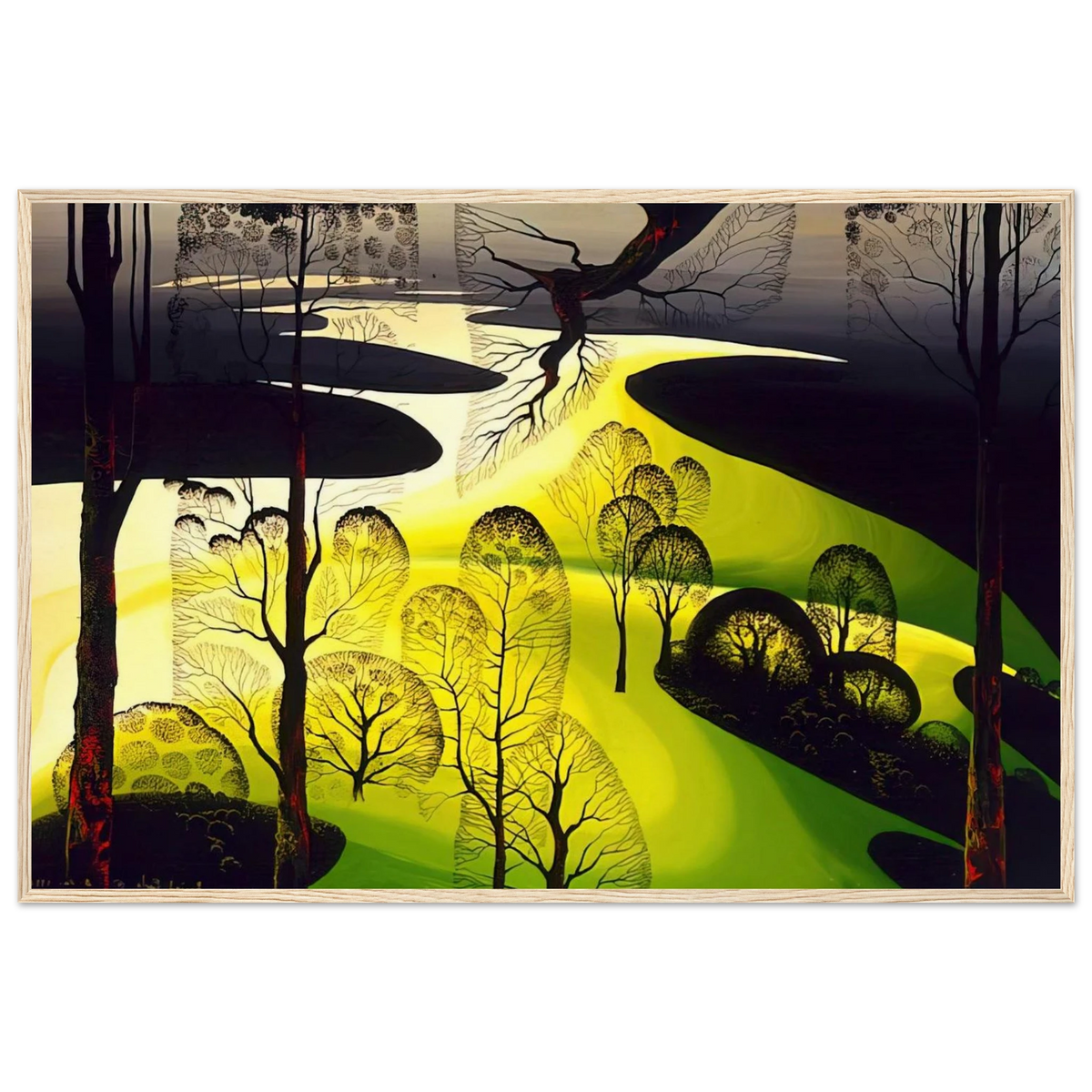 Early Spring Framed Poster | Eyvind Earle Framed Prints Wall Art | Eyvind Earle Prints