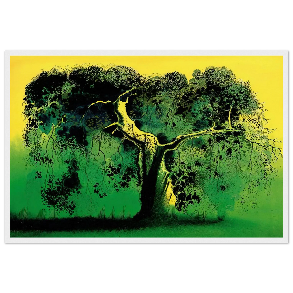 Sycamore Framed Poster | Eyvind Earle Framed Prints Wall Art | Eyvind Earle Prints