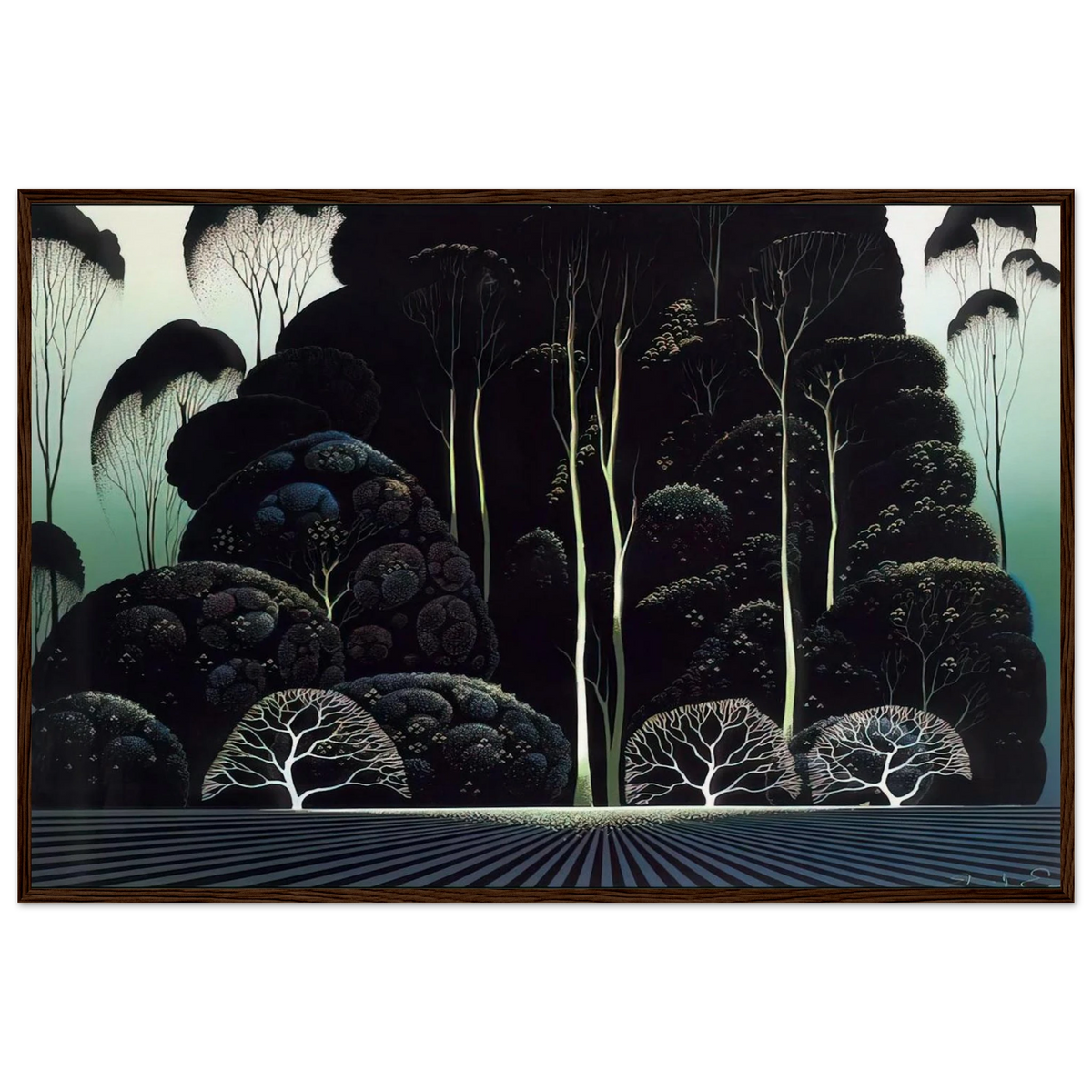 Eucalyptus Framed Poster | Eyvind Earle Framed Prints Wall Art | Eyvind Earle Prints