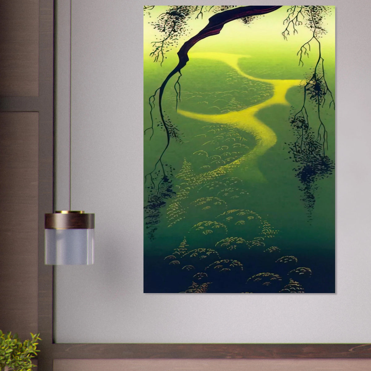 Green Mist Poster | Eyvind Earle Poster | Eyvind Earle Prints