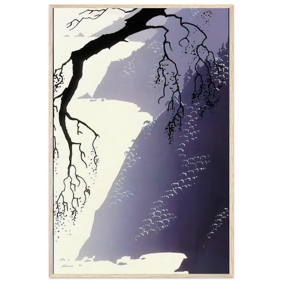 Gray Mist Framed Poster | Eyvind Earle Framed Prints Wall Art | Eyvind Earle Prints