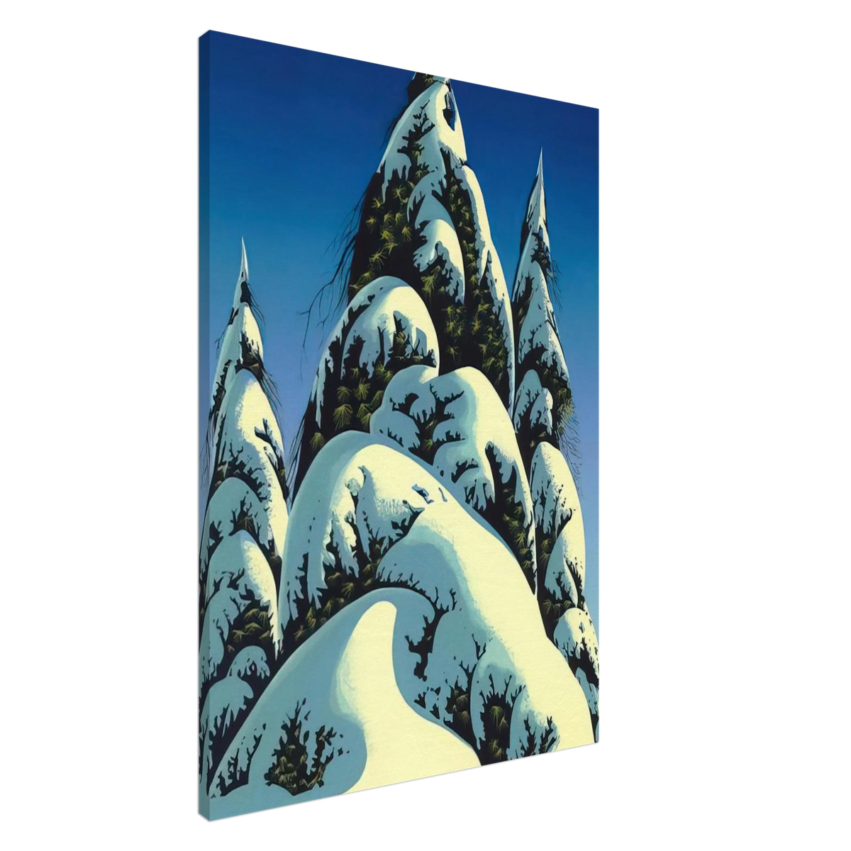 New Fallen Snow Canvas | Eyvind Earle Canvas | Eyvind Earle Prints