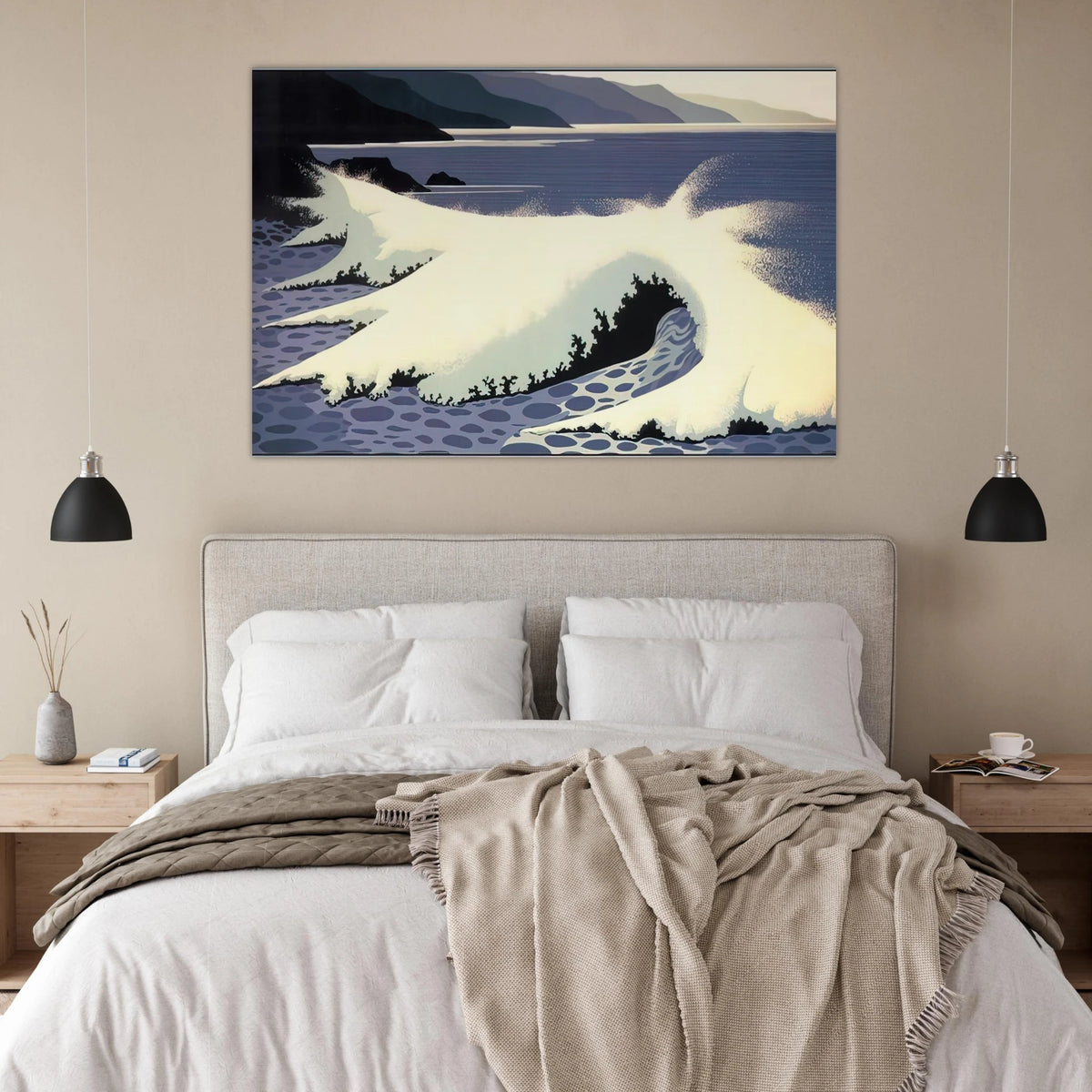 The White Wave Poster | Eyvind Earle Poster | Eyvind Earle Prints