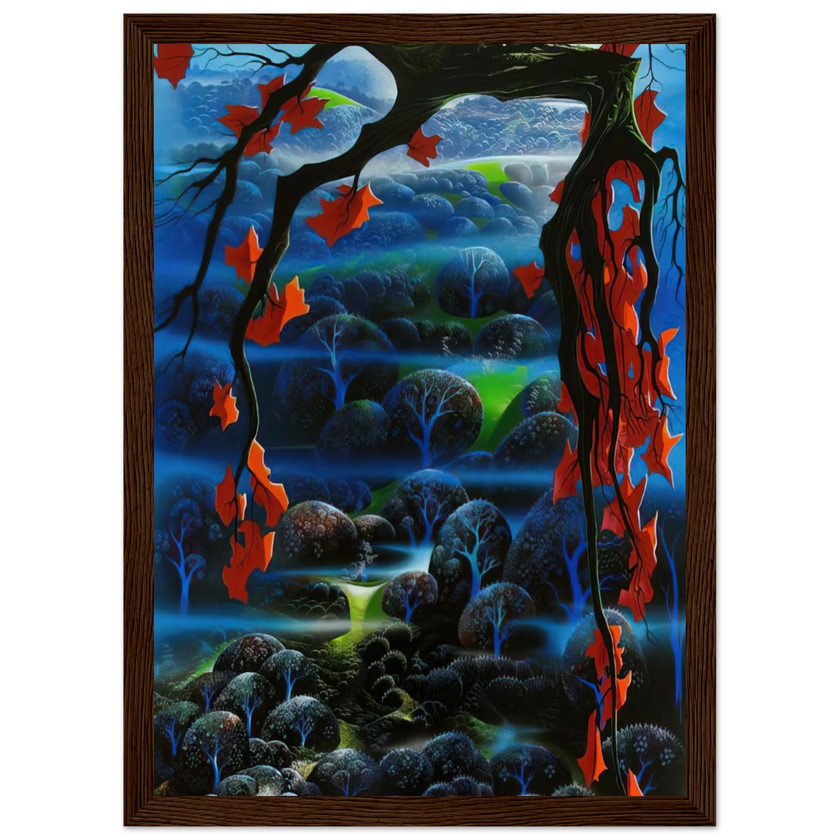 Valley of Dreams Framed Poster | Eyvind Earle Framed Prints Wall Art | Eyvind Earle Prints