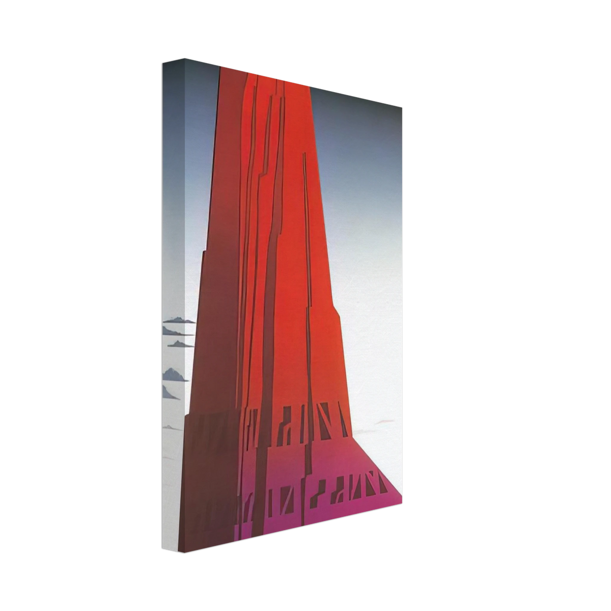 Desert Skyscraper Canvas | Eyvind Earle Canvas | Eyvind Earle Prints