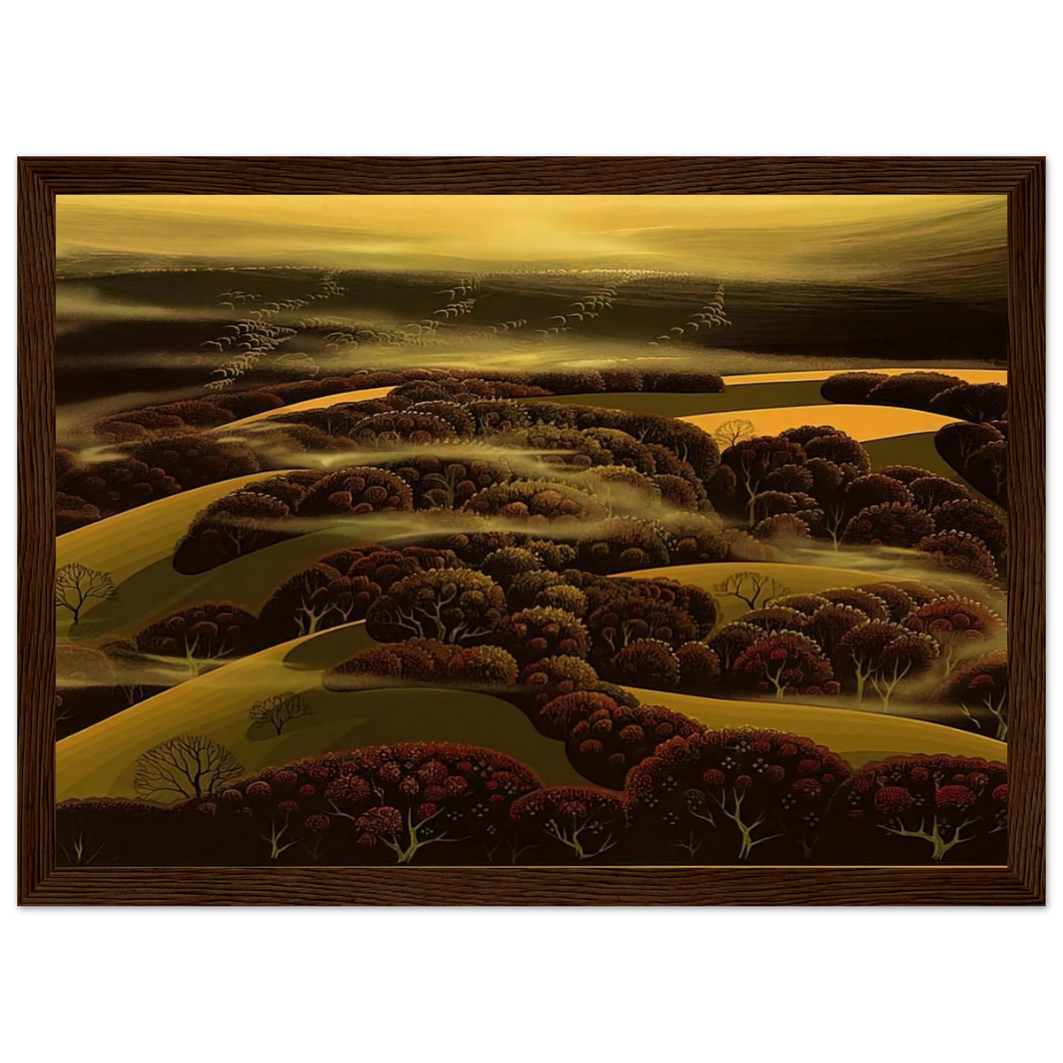 When the Fog Rolls In Framed Poster | Eyvind Earle Framed Prints Wall Art | Eyvind Earle Prints