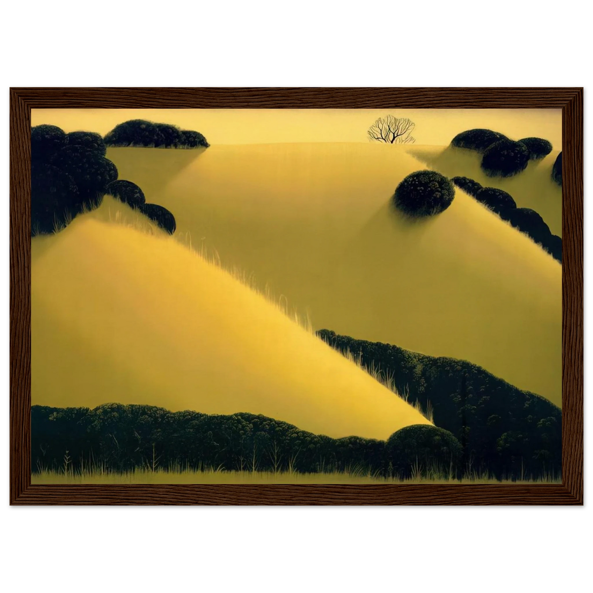 Golden Hills Framed Poster | Eyvind Earle Framed Prints Wall Art | Eyvind Earle Prints