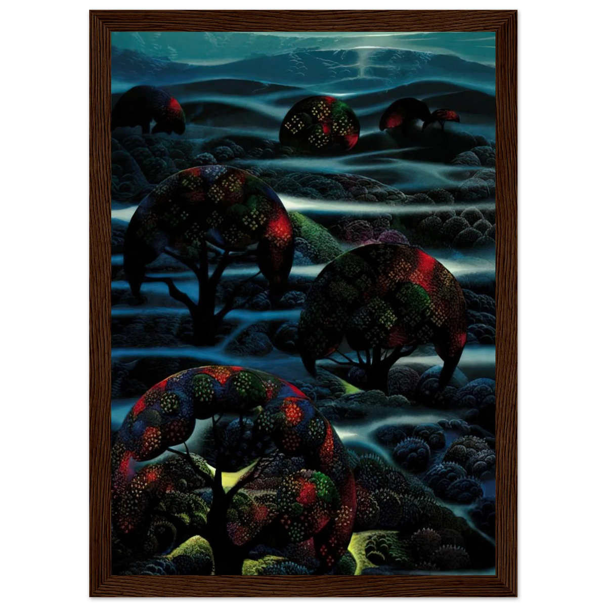 Garden of Dreams Framed Poster | Eyvind Earle Framed Prints Wall Art | Eyvind Earle Prints