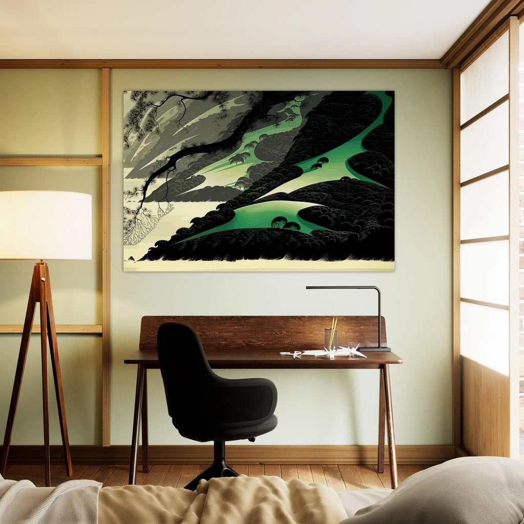 Green Big Sur Poster | Eyvind Earle Poster | Eyvind Earle Prints
