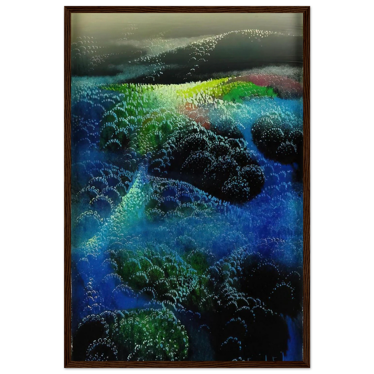 Fields Of Fog Framed Poster | Eyvind Earle Framed Prints Wall Art | Eyvind Earle Prints