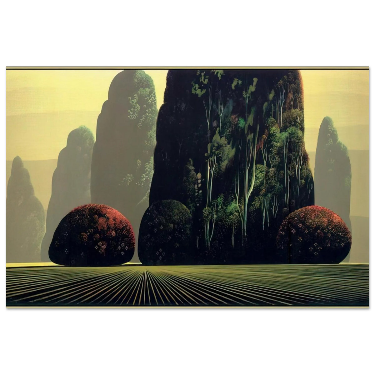 Autumn Eucalyptus Poster | Eyvind Earle Poster | Eyvind Earle Prints