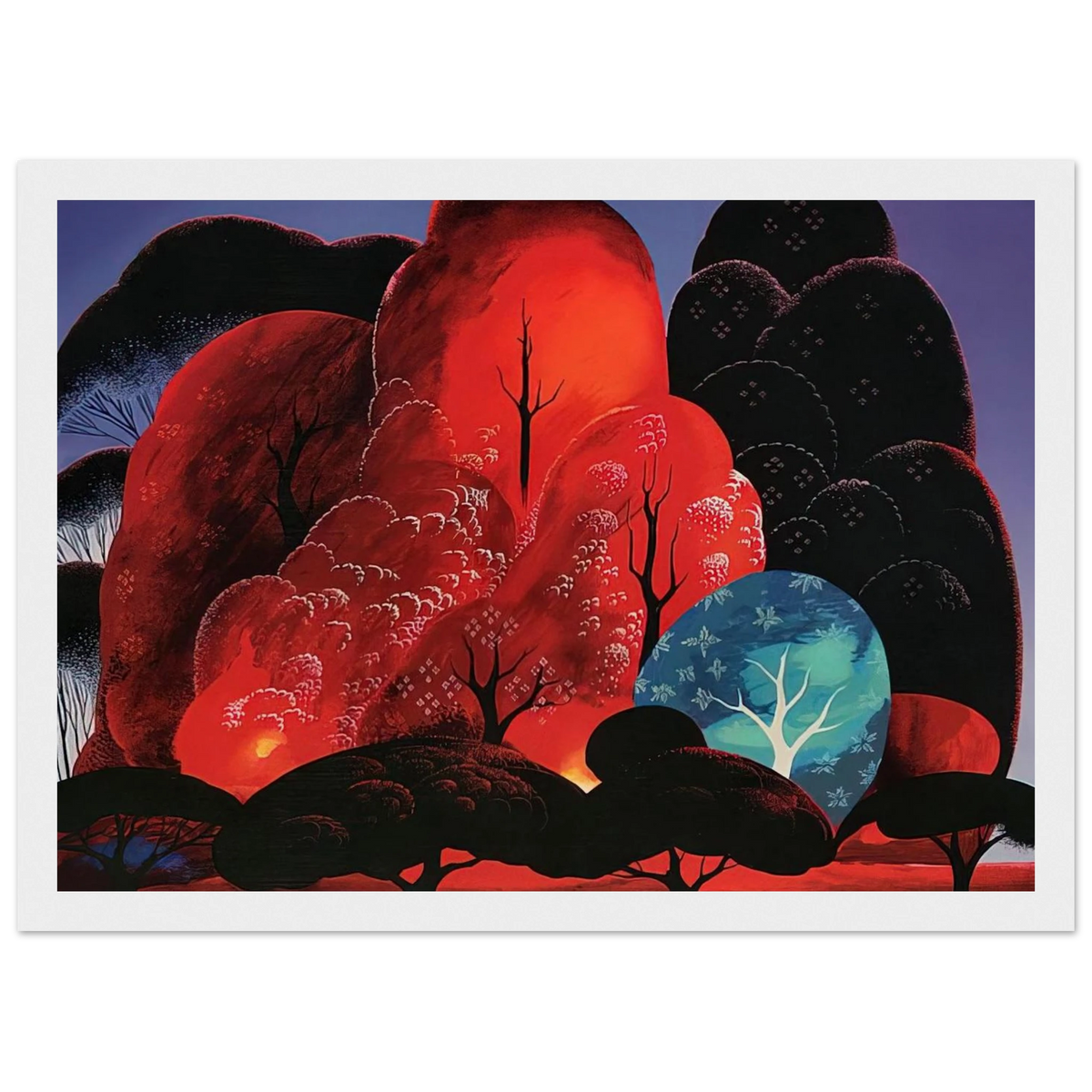 Blazing Glory Framed Poster | Eyvind Earle Framed Prints Wall Art | Eyvind Earle Prints