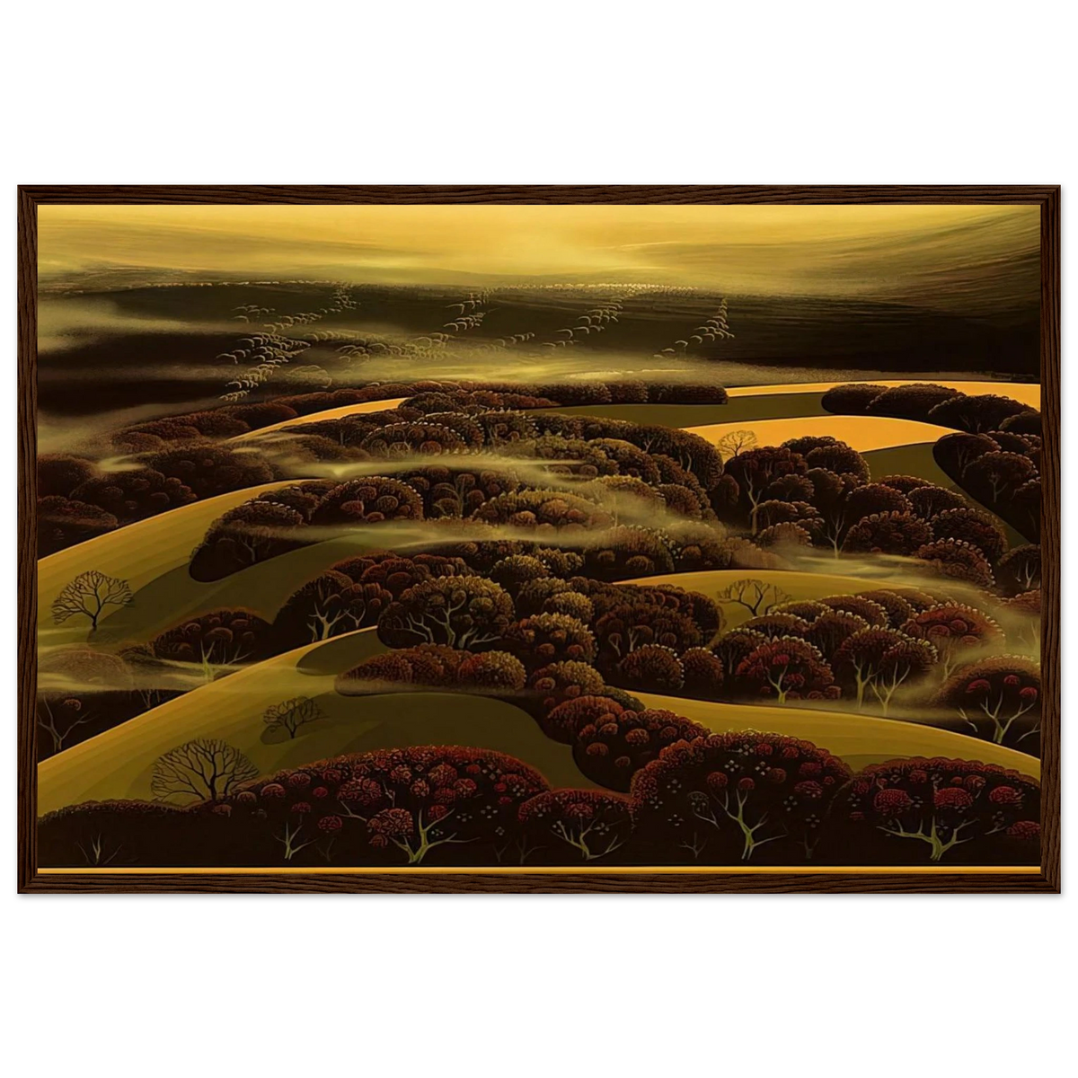 When the Fog Rolls In Framed Poster | Eyvind Earle Framed Prints Wall Art | Eyvind Earle Prints