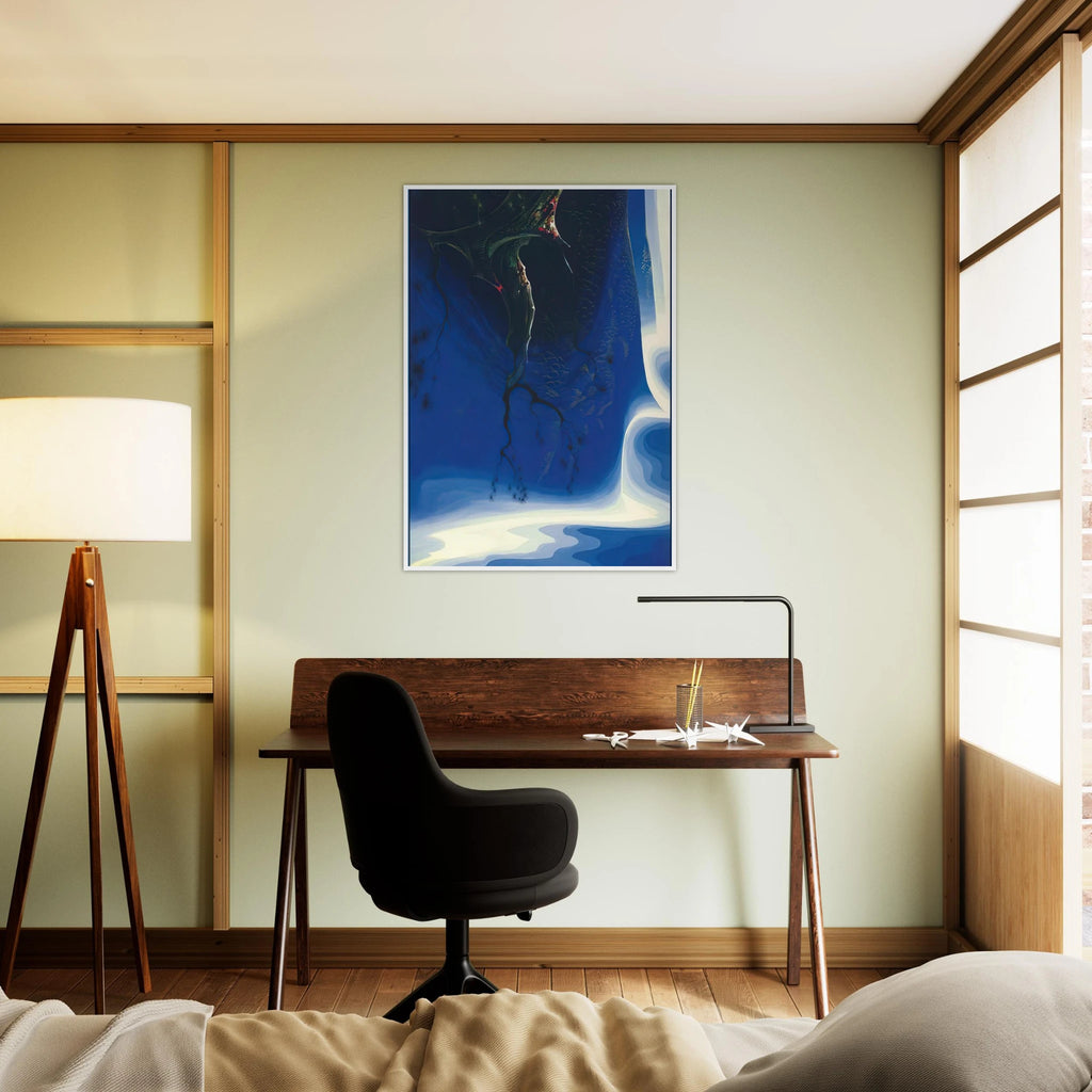 Blue Purple Mist Framed Poster | Eyvind Earle Framed Prints Wall Art | Eyvind Earle Prints