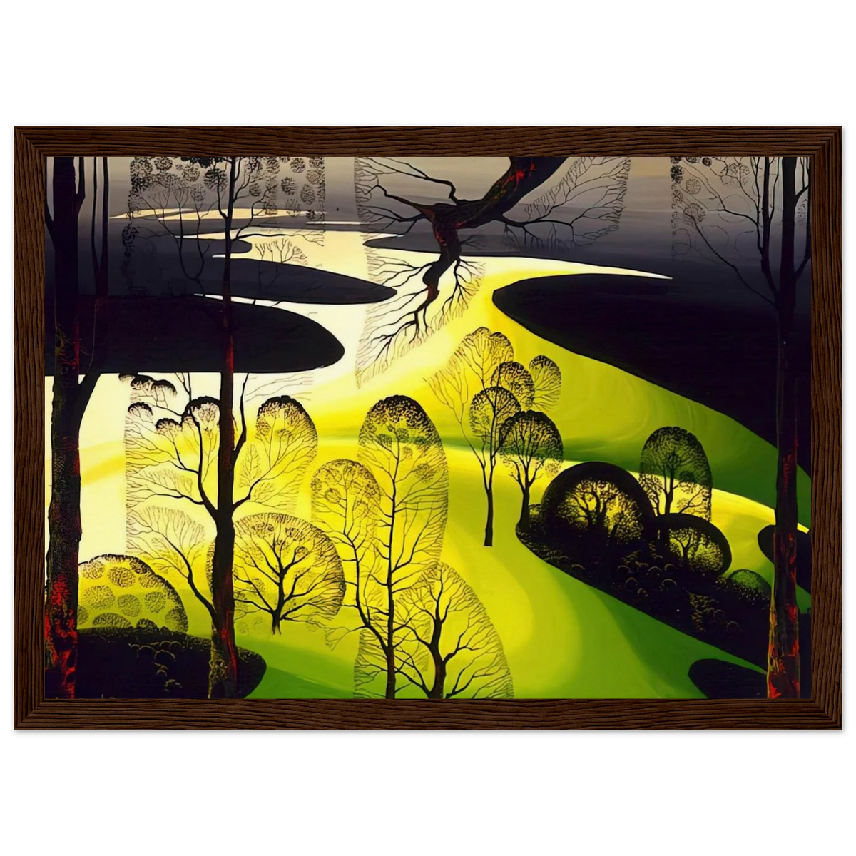 Early Spring Framed Poster | Eyvind Earle Framed Prints Wall Art | Eyvind Earle Prints