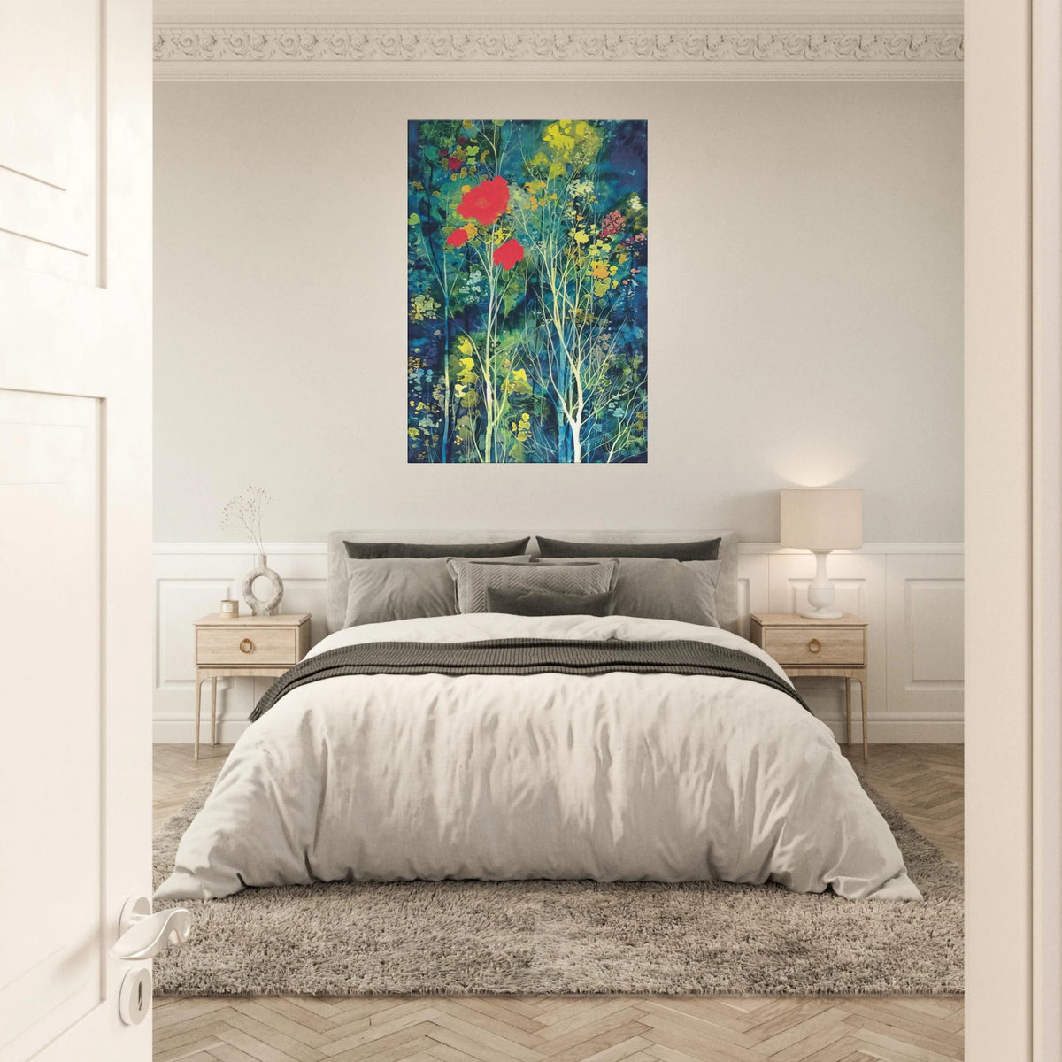 Poppies and Flowers Canvas | Eyvind Earle Canvas | Eyvind Earle Prints