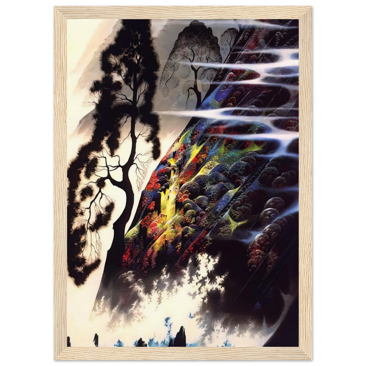 Radiant Splendor Framed Poster | Eyvind Earle Framed Prints Wall Art | Eyvind Earle Prints
