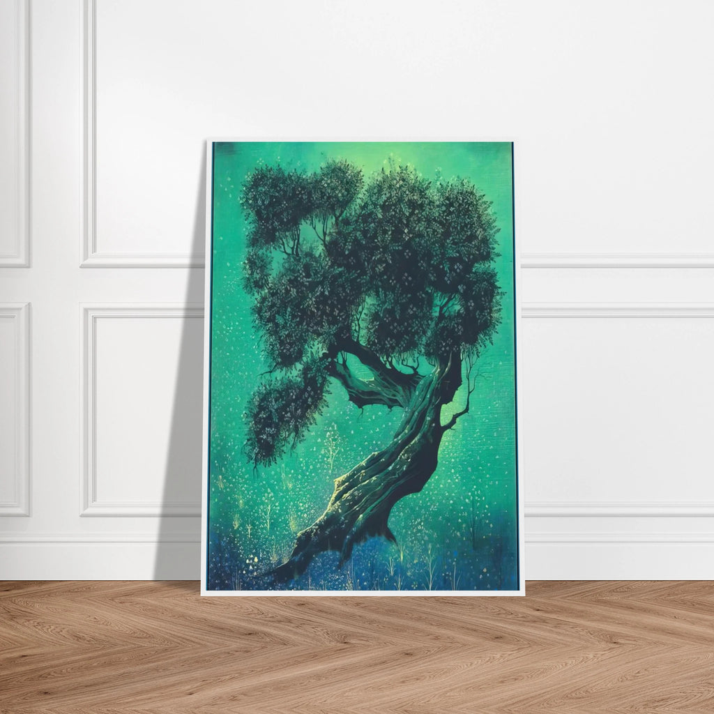 Solitary Bonsai Framed Poster | Eyvind Earle Framed Prints Wall Art | Eyvind Earle Prints