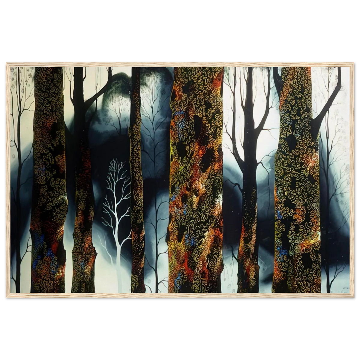 Jewel Trees Framed Poster | Eyvind Earle Framed Prints Wall Art | Eyvind Earle Prints