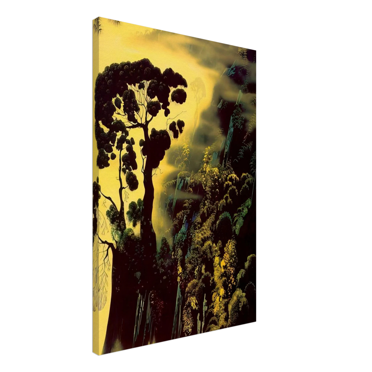 Sunset Silhouette Canvas | Eyvind Earle Canvas | Eyvind Earle Prints